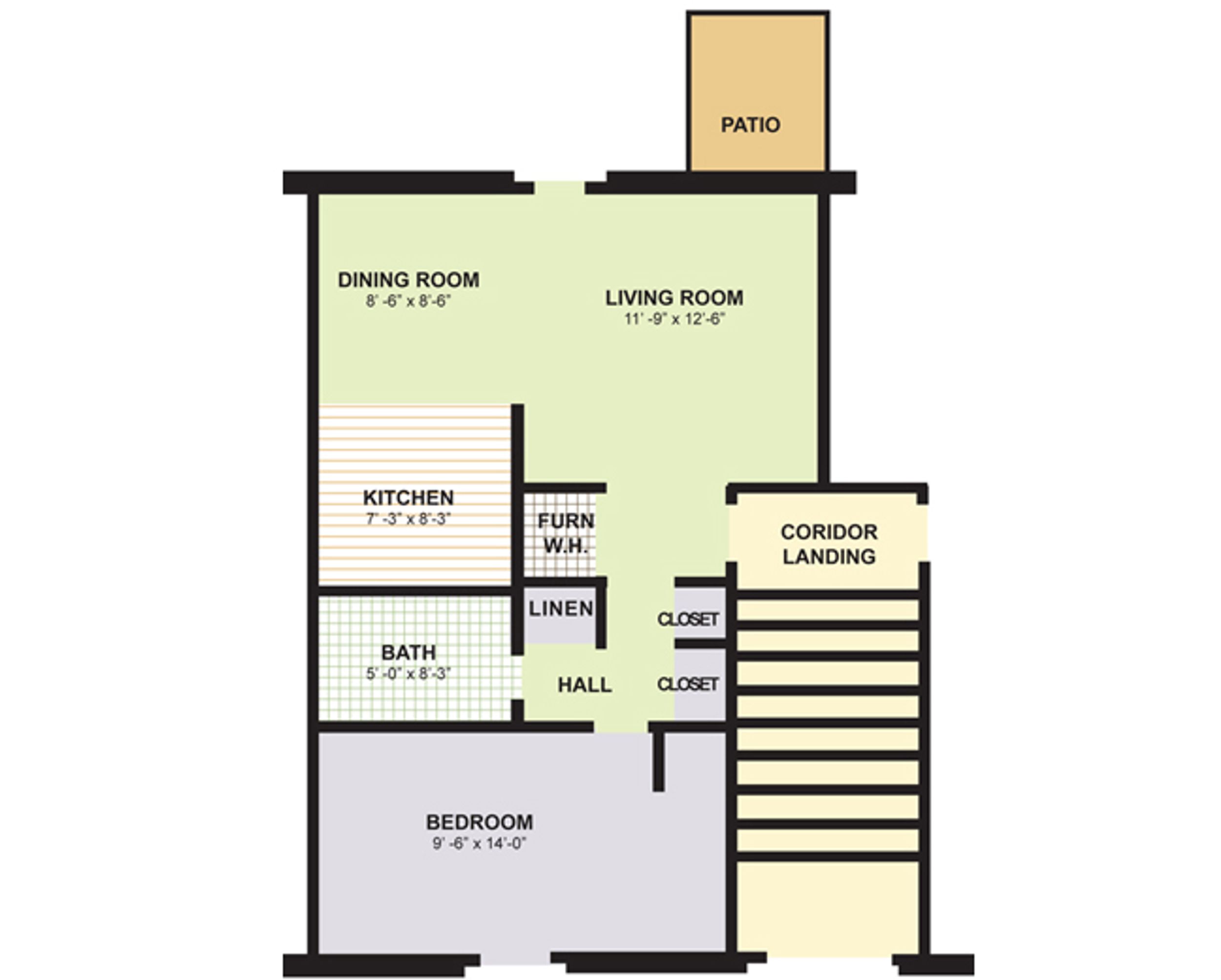 1 Bedroom  floorplan image